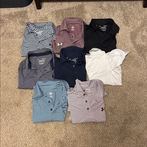 BUNDLE 8 Under Armour Playoff Polos